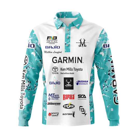 Matt Langford Supporter Fishing Shirt - 3 Button Collar