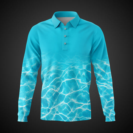 Reflections Blue Fishing Shirt
