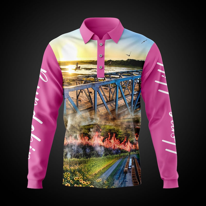 Home Hill State School Portal - Fishing Shirt Pink