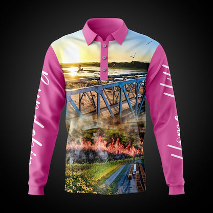 Home Hill State School Portal - Fishing Shirt Pink