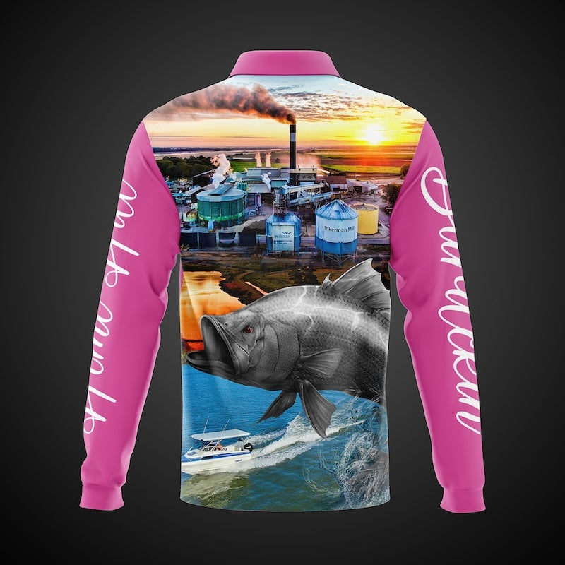 Home Hill State School Portal - Fishing Shirt Pink