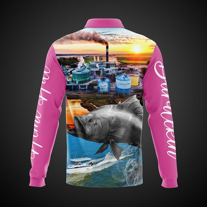 Home Hill State School Portal - Fishing Shirt Pink