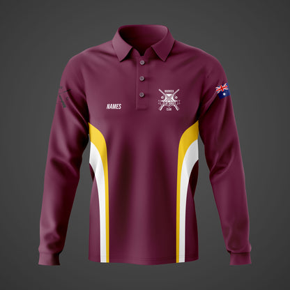 PRE ORDER - Warwick Clay Target Portal - Long Sleeve Polo