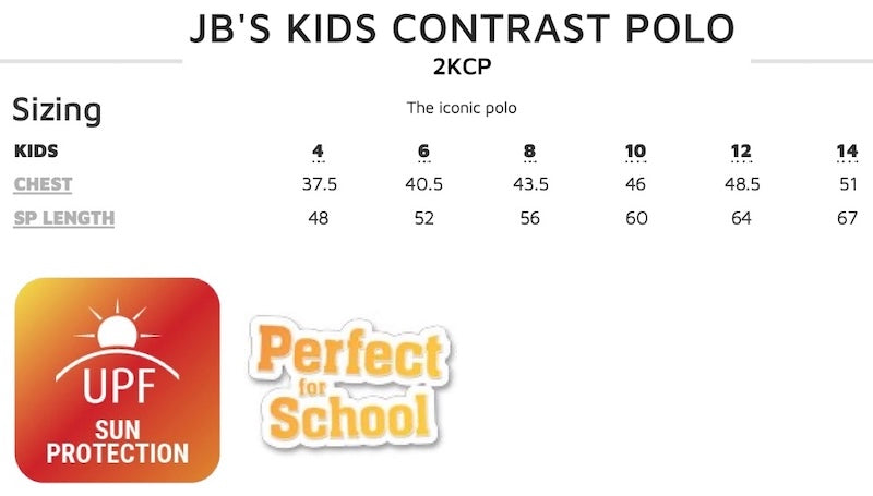 JB's Kids Contrast Polo - 2KCP