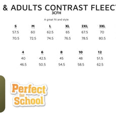 Contrast Fleecy Hoodie - 3CFH