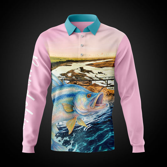 Home Hill State School Portal - Fishing Shirt 2026 Pink (MADE-TO-ORDER)