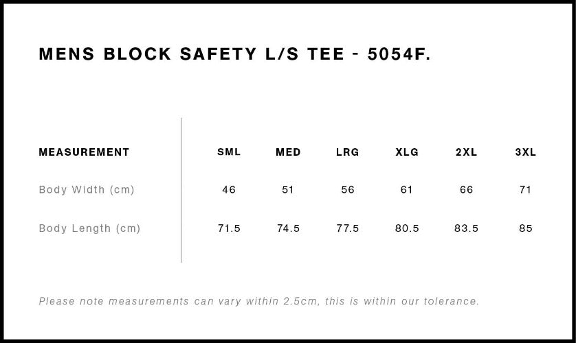 Block Safety L/S Tee (Adults)