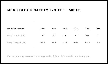 Block Safety L/S Tee (Adults)