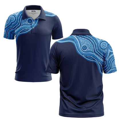 Bare Land Navy Short Sleeve - Rosie Made