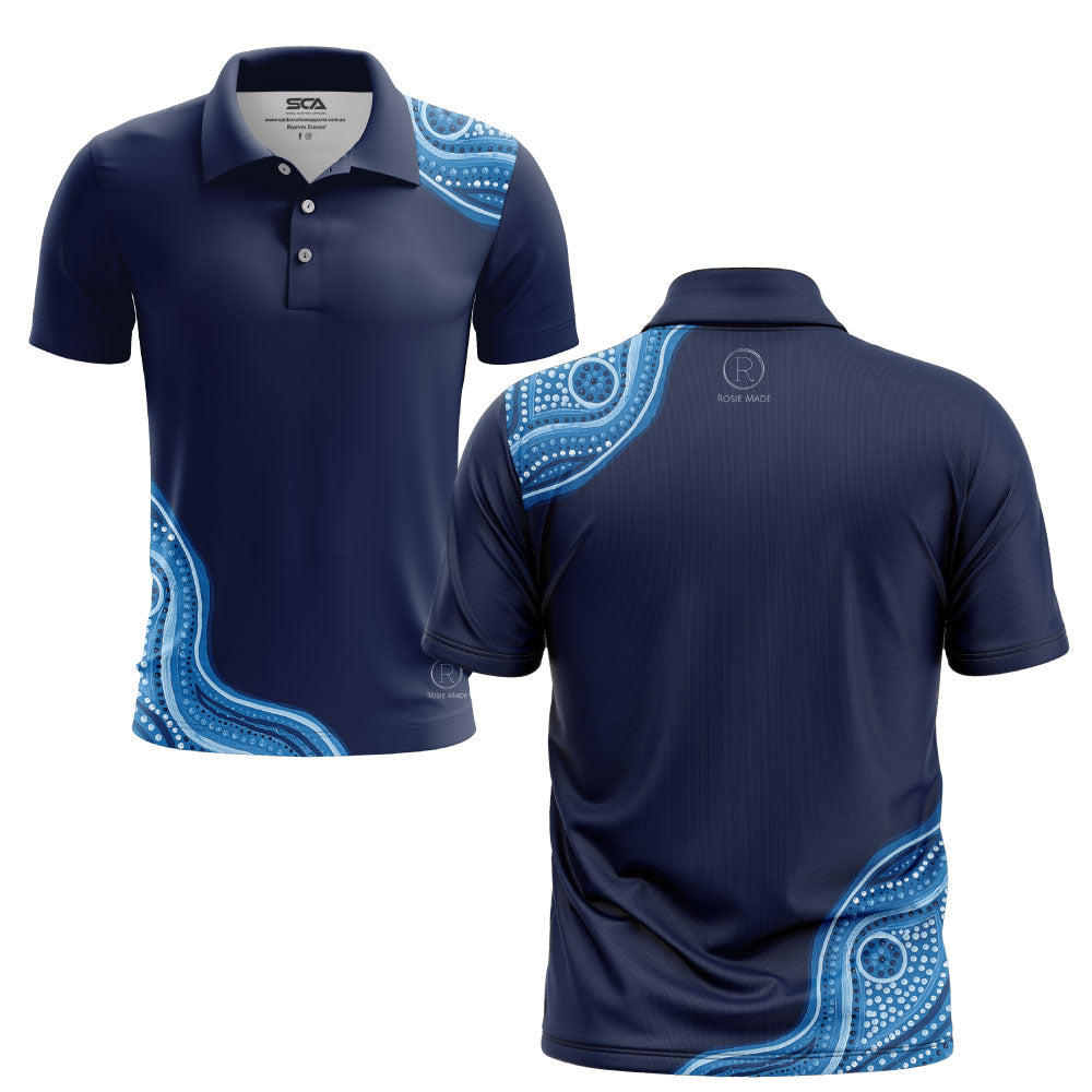 Bare Land Navy Short Sleeve - Rosie Made