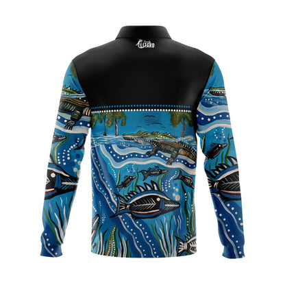 Barra Breeding Ground - Sandy Lizard - Fishing Shirt