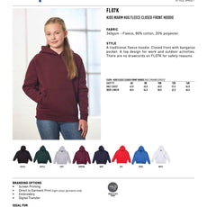 FL07K - Warm Hug Kids' Fleece Hoodie
