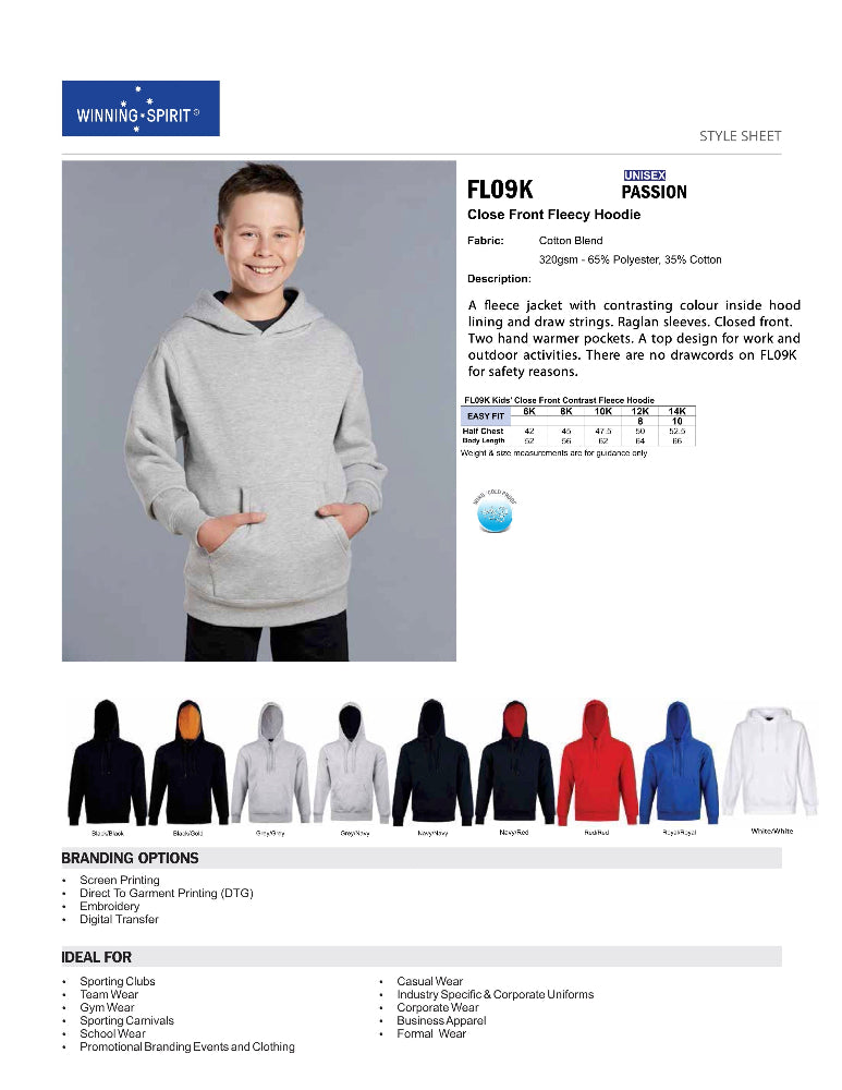 FL09K Passion Fleece Hoodie
