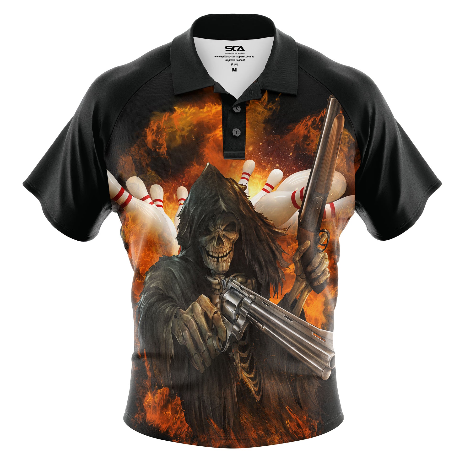 Grim Reaper Tenpin Bowling Shirt – Spida Custom Apparel