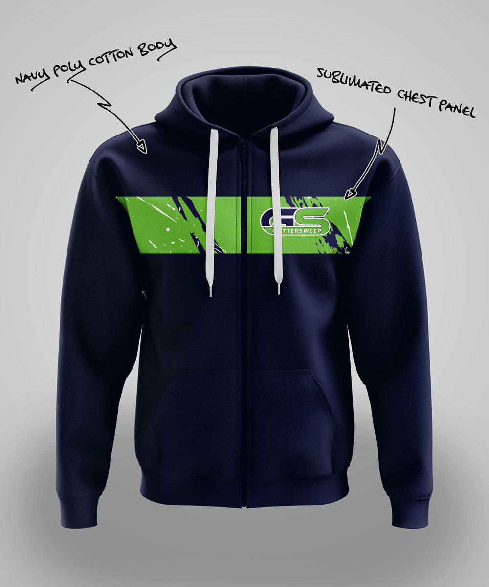Custom Hoodie with Sublimated Panel