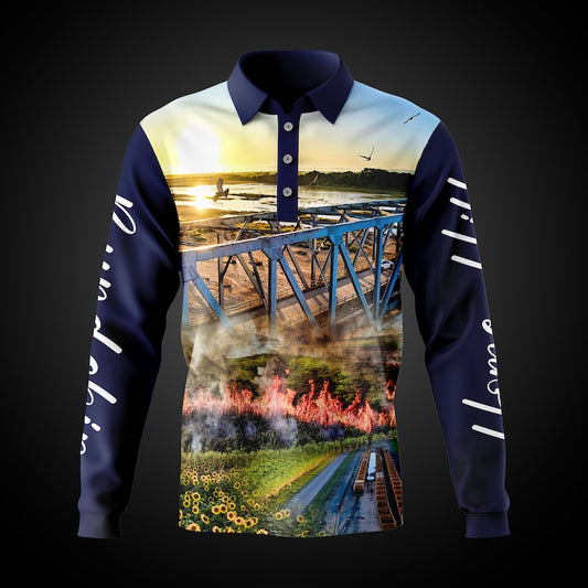 Home Hill State School Portal - Fishing Shirt Navy