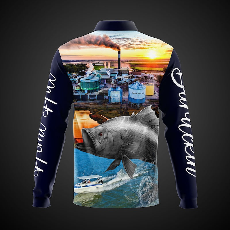 Home Hill State School Portal - Fishing Shirt Navy