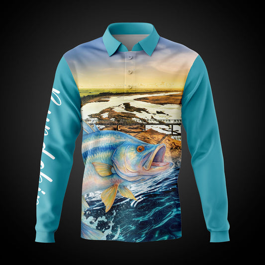 Home Hill State School Portal - Fishing Shirt 2026 Teal (MADE-TO-ORDER)