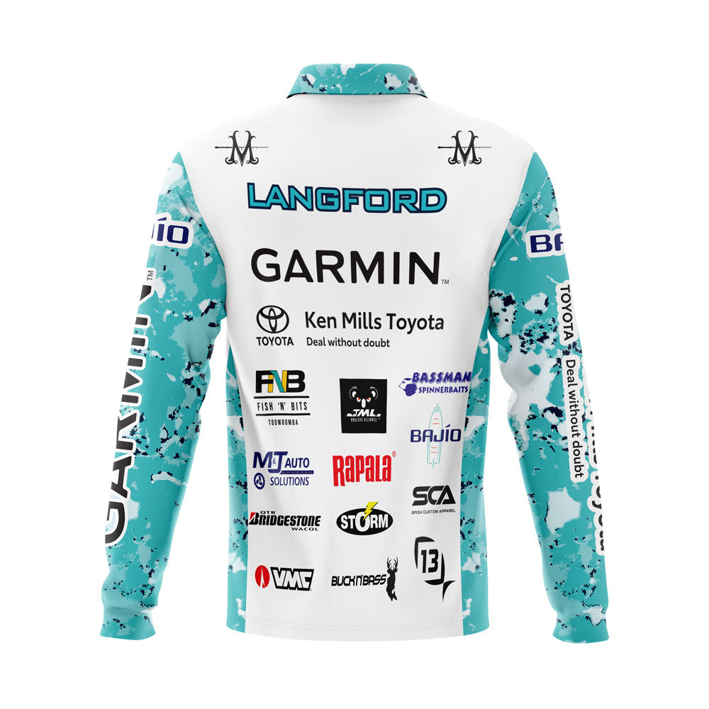 Matt Langford Supporter Fishing Shirt - 3 Button Collar