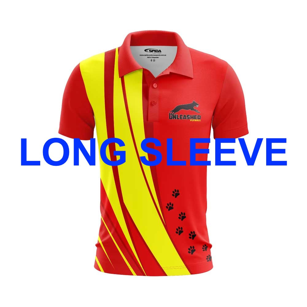 Unleashed Flyball Club - Long Sleeved Polo