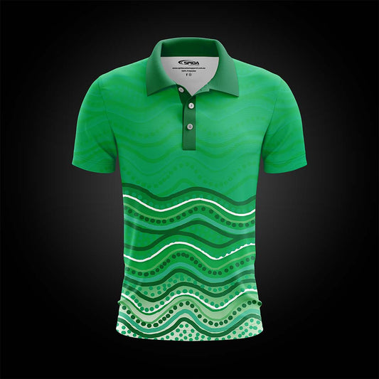 Waves (Green) Short Sleeve - Rosie Made